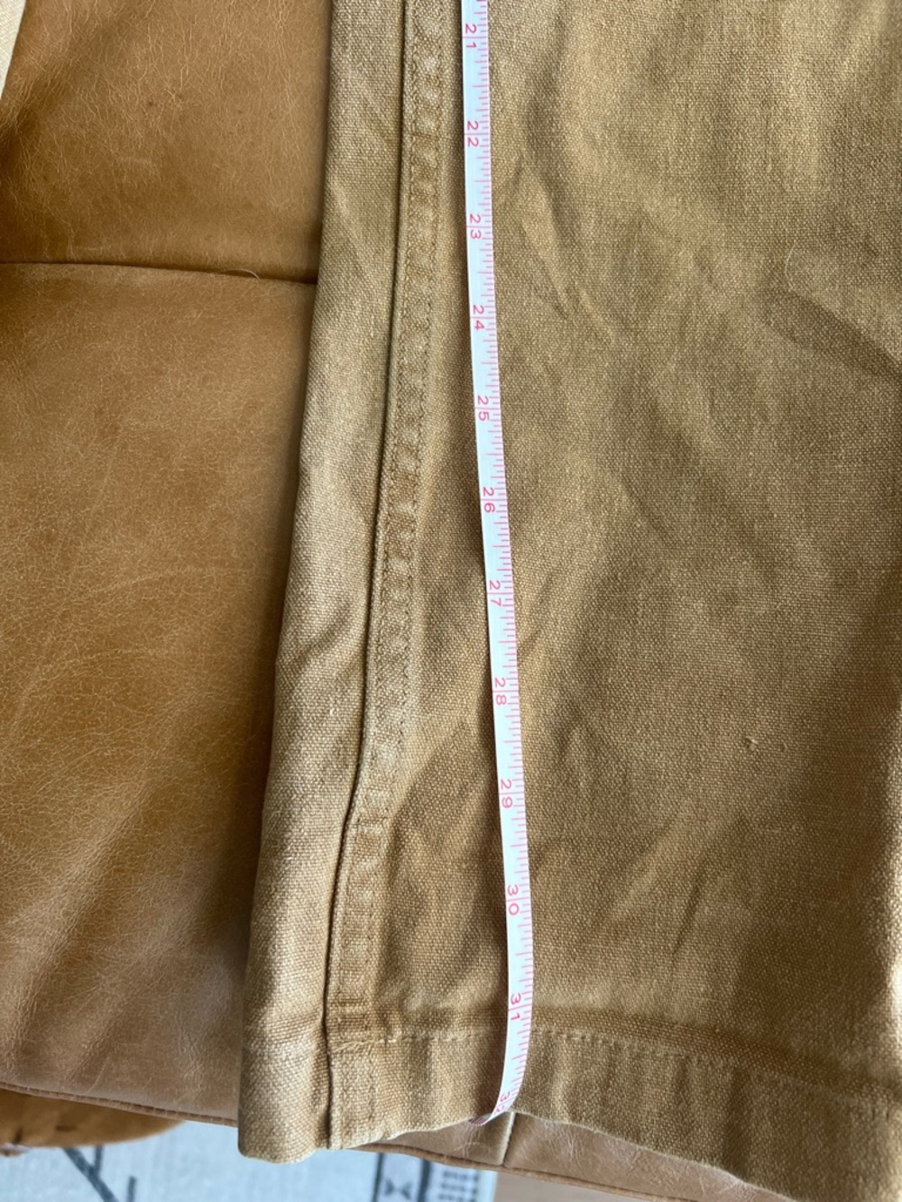 Taylor Stitch Boss Duck Chore Pant in Khaki - Picture 2 of 5